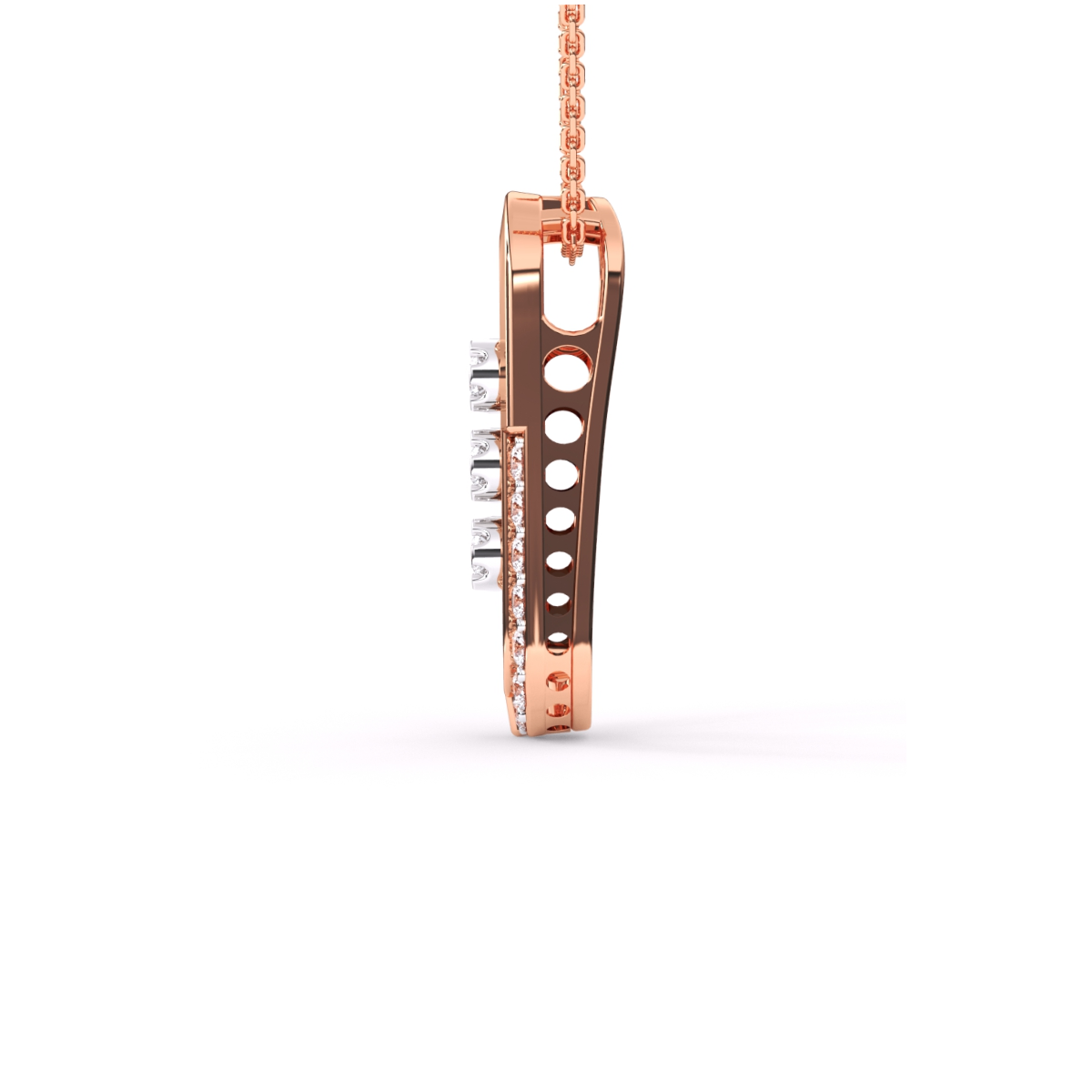 Unique Parentesi Diamond Pendant For Women